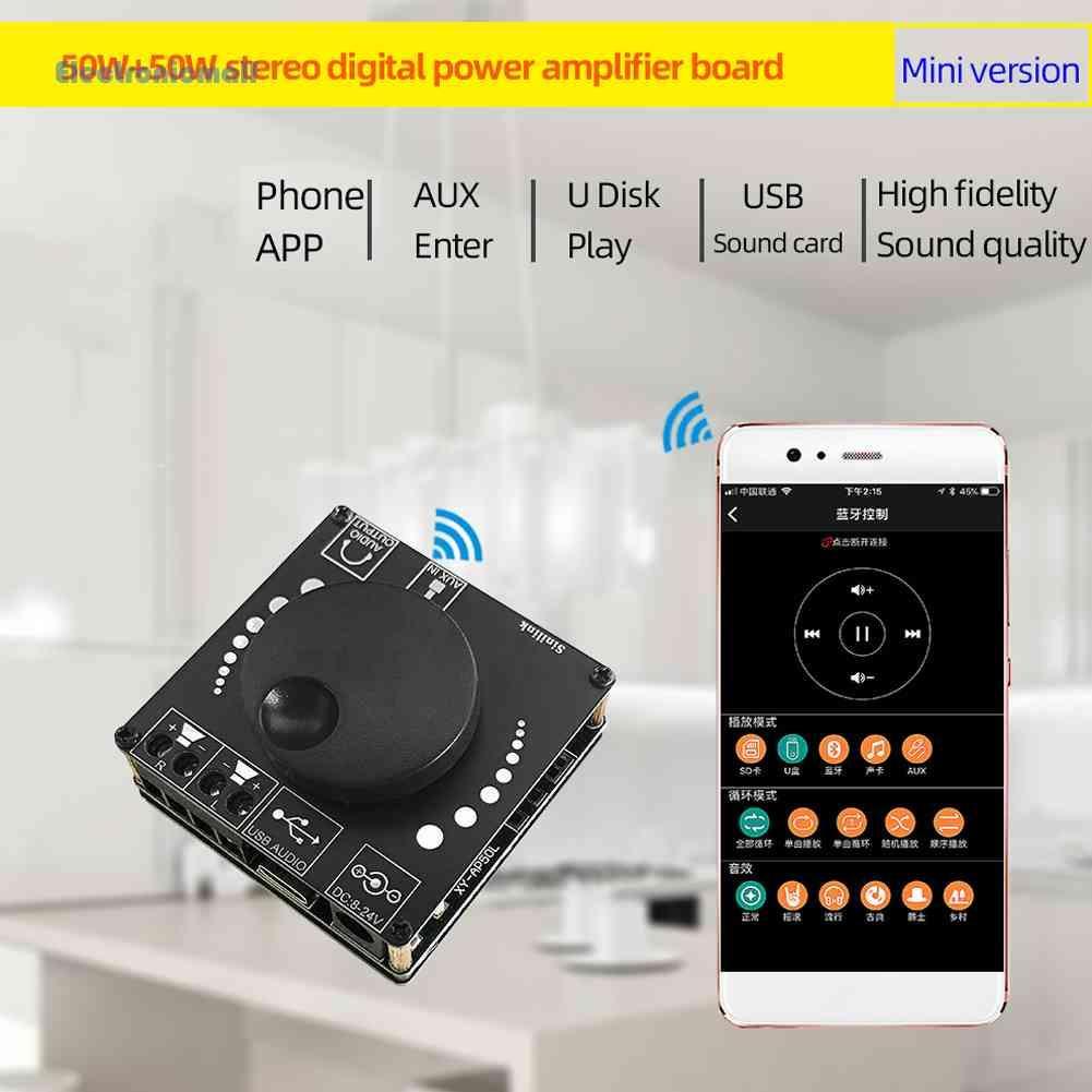 Bảng Mạch Khuếch Đại Âm Thanh HIFI Kênh Kép XY-AP50L 2x50W BT 5.0