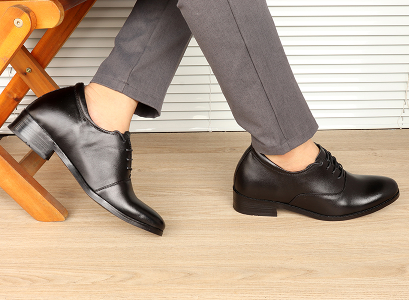GIÀY TĂNG CHIỀU CAO GIÀY CAO DÀNH CHO NAM GIỚI T&TRA S1012 DÂY CỘT - CAO 8CM GIÀY ĐỘN NAM CAO VƯỢT TRỘI