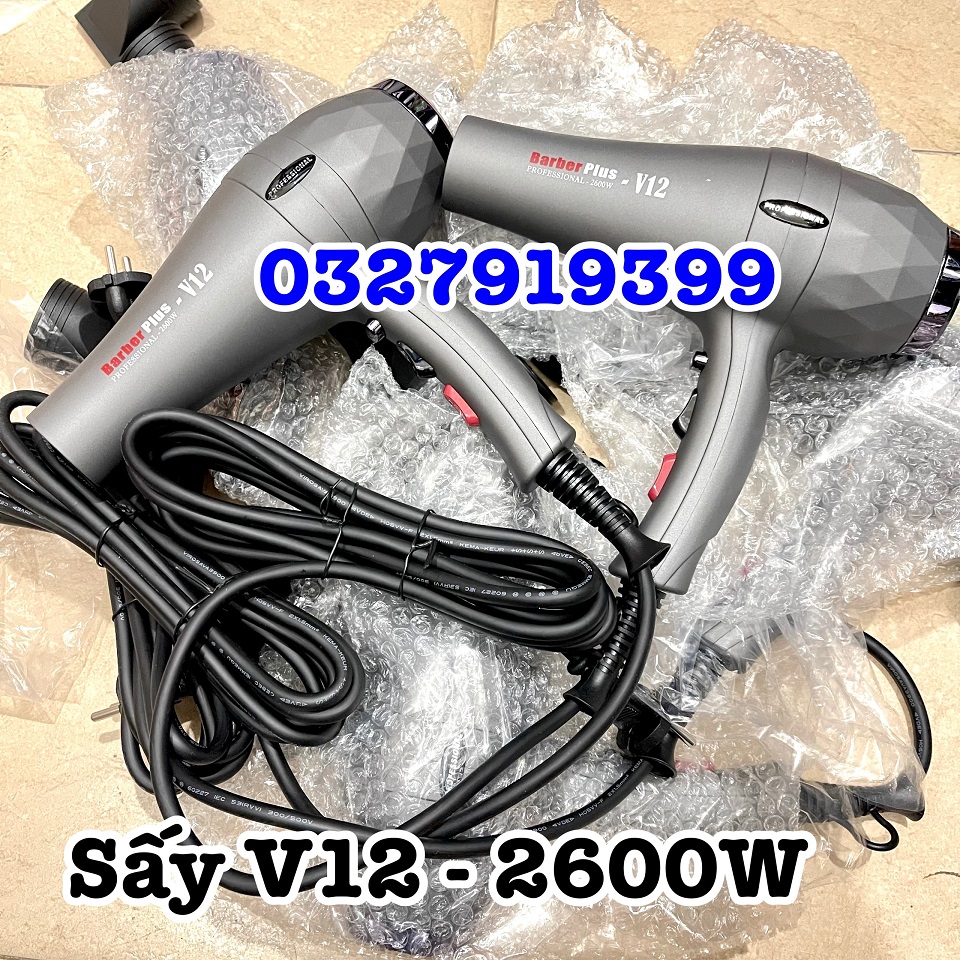 Máy sấy tóc cao cấp Barber Plus V12 2300W