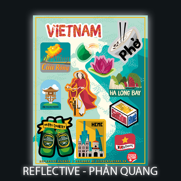 Việt Nam - Reflective Sticker hình dán phản quang 3M Premium