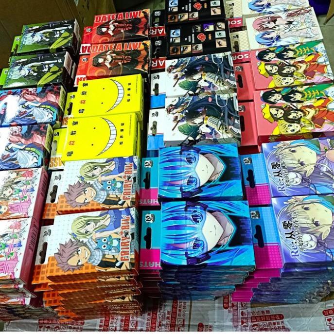 ( Nhiều mẫu ) Bộ bài tây 54 lá tú lơ khơ anime manga tổng hợp Kimetsu Naruto Re zero Attack on titan Conan One Piece