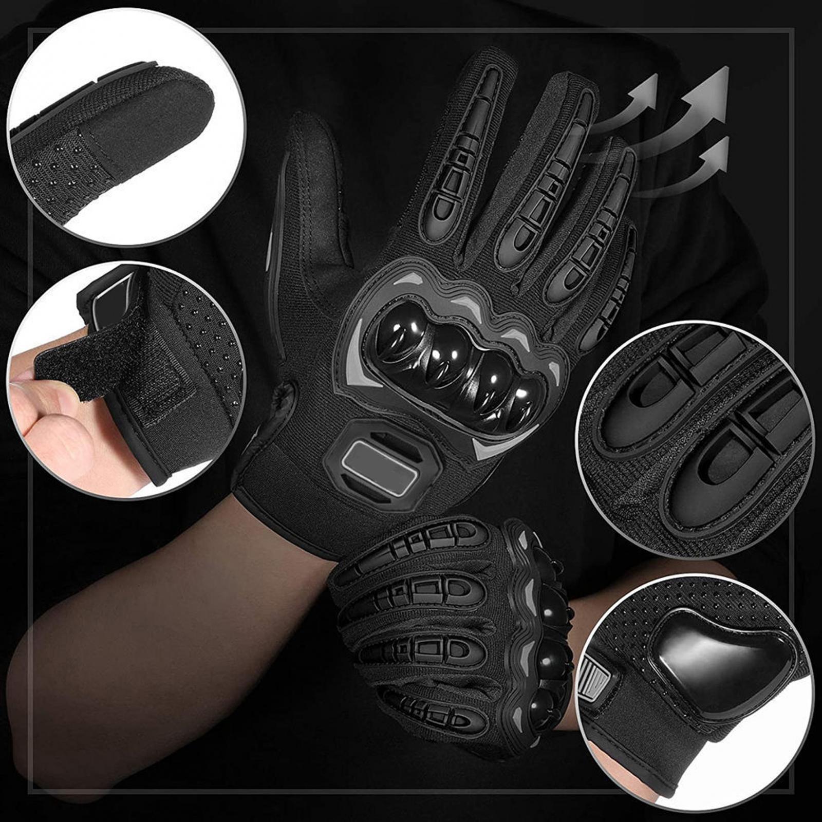 2Pieces Motorcycle Gloves Touchscreen Outdoor Gloves for Camping summer