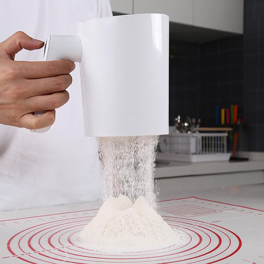 Điện Cầm Tay Bột Lưới Lọc Nhựa Làm Bánh Điện Bột Lưới Lọc Nhà Bếp Nướng Nấu Phụ Kiện
