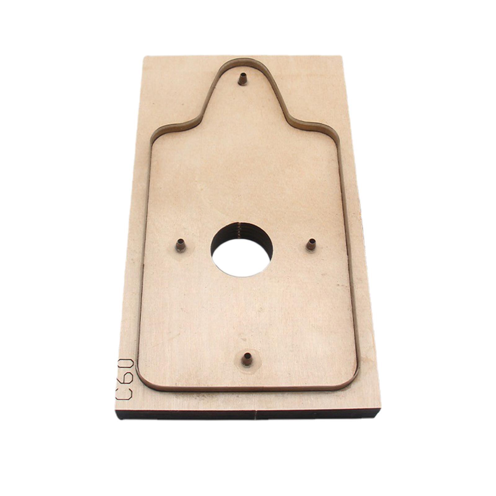 Leather Wallet Template Wooden DIY Folded Cardholder Wallet Die Cutting