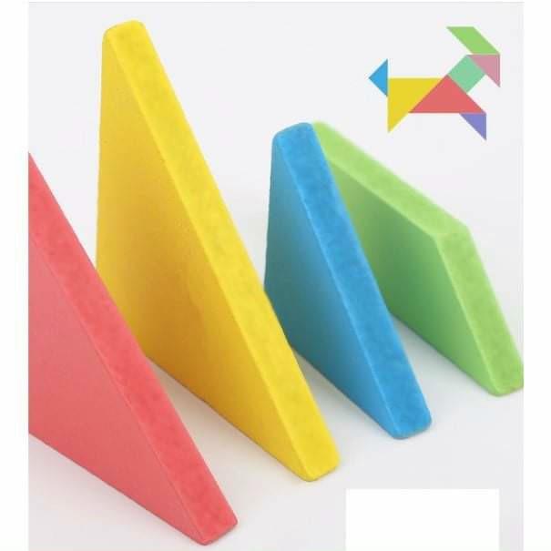 Đồ Chơi Xếp Hình Gỗ Tư Duy TANGRAM 7 Mảnh Có Nam Châm