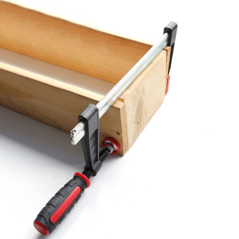 Kẹp chữ F bằng kim loại chịu lực tốt dùng trong nghề mộc