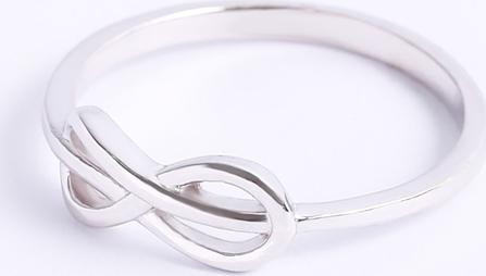 Nhẫn bạc vô cực 925 trơn Gix Jewel N10