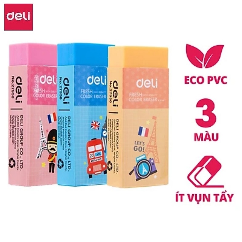 Gôm tẩy màu Deli 27950