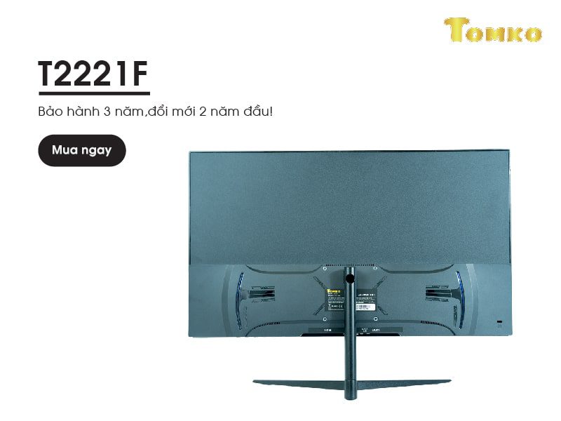 Màn Hình máy tính Tomko T2221F 22&quot;FHD, Full VIền - 75Hz , Thích hợp dùng Văn Phòng, Bán Hàng, Học Tập, Hàng Chính Hãng