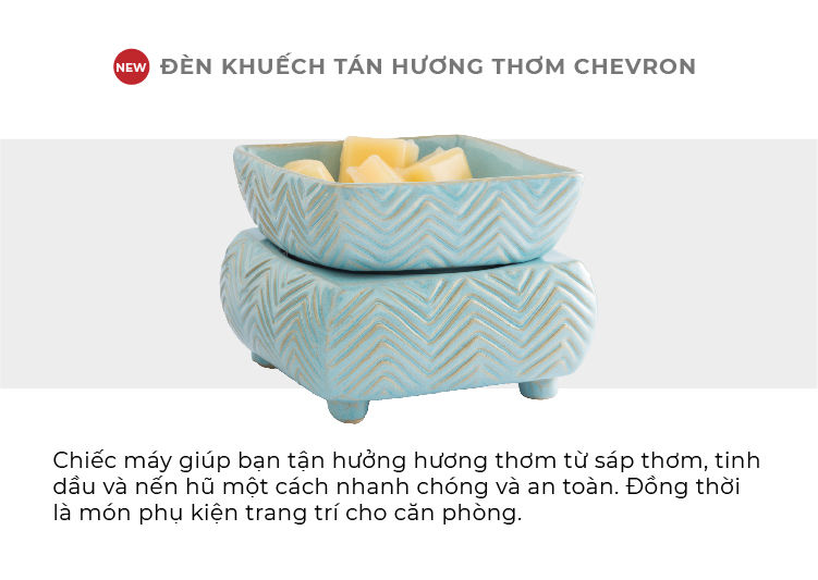 Máy khuếch tán hương thơm 2 trong 1 Yankee Candle - Chevron