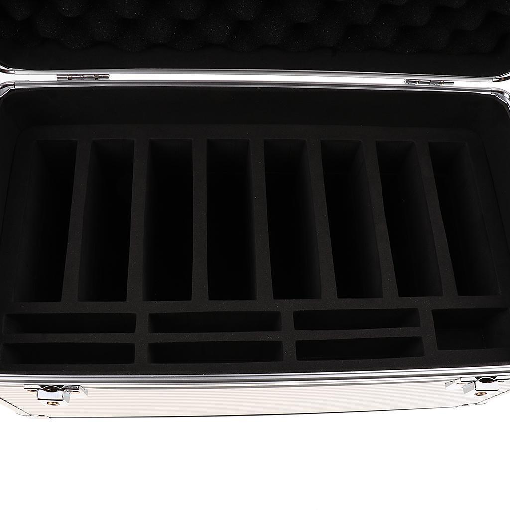 14-Bay 2.5"/3.5" SSD/HDD Protective Storage Carrying Box Aluminum