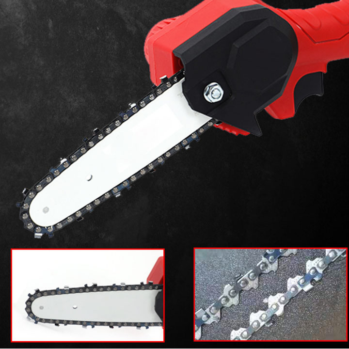 Máy cưa xích cầm tay dùng pin sạc 21V, lưỡi cưa loại 4 inch