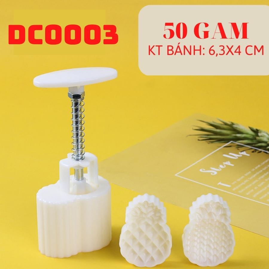 Khuôn Lò Xo Nhấn Bánh Dứa 2 Mặt 30-50 Gam