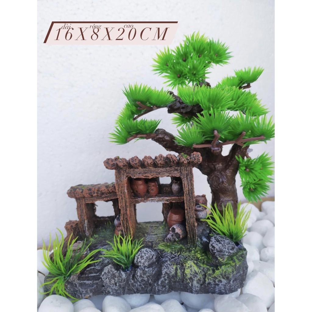 Miếu Gỗ Trang Trí Hồ Cá, Hòn Non Bộ, Sân Vườn..