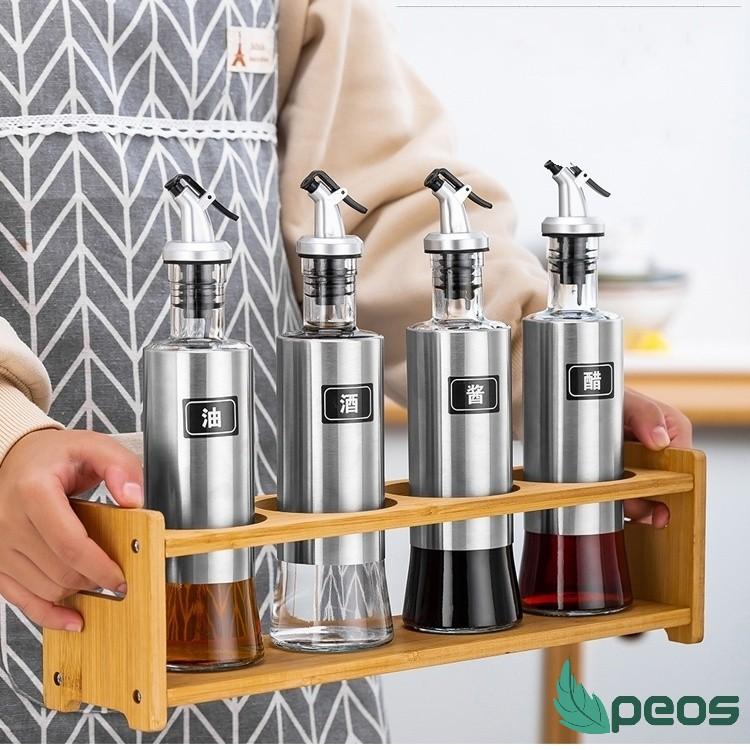 Kệ Gỗ Đựng Hũ Gia Vị, Giá Để Gia Vị, Chai Dầu Ăn, Nước Mắm Xinh Xắn Tiện Dụng