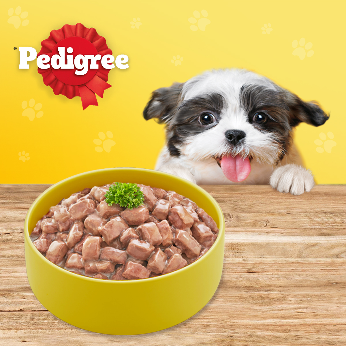 [Quà tặng] Thức ăn chó con dạng sốt Pedigree vị gà rau củ 130g