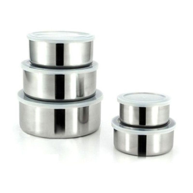 Bộ Cà Mèn Giữ Nhiệt Inox 5 Món Có Nắp - Giao Hàng Toàn Quốc