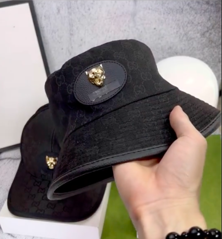 Combo nón cặp nam nữ Sói vàng phối vải kaki form chuẩn thời trang đường phố cao cấp