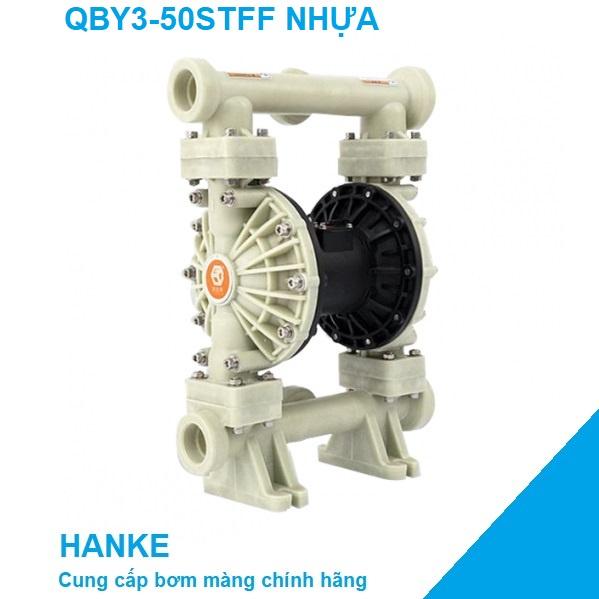 Máy bơm màng khí nén thân nhựa PP, GODO QBY3-50STFF