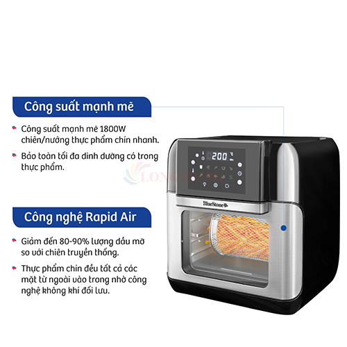 Nồi chiên không dầu Bluestone 10 lít AFB-5888 - Hàng chính hãng