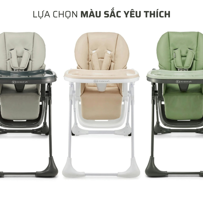 GHẾ ĂN TUMMIE KINDERKRAFT DÀNH CHO BÉ TỪ 0 THÁNG ĐẾN 15KG - HÀNG CHÍNH HÃNG