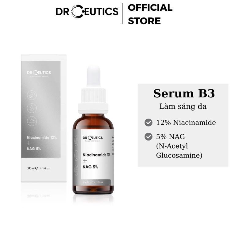 Serum DrCeutics Niacinamide 12% + NAG 5% Giảm Thâm Sáng Da Kiềm Dầu