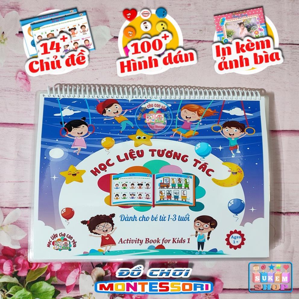 Bộ học liêu siêu xinh Montessori cho bé từ 1-3 tuổi, học liệu tương tác giúp bé nhận biết sớm