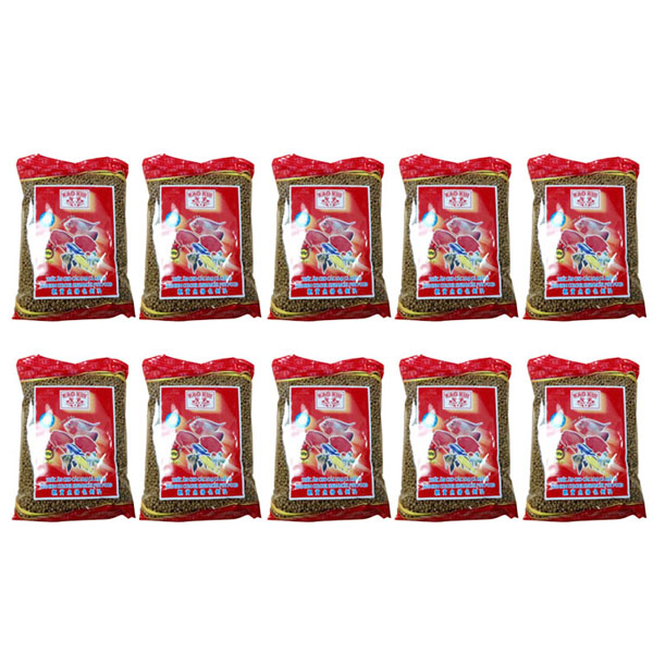 Combo Sứ Lọc bể cá  + 10 gói thức ăn KaoKui cho các loại cá kiểng  , cá rồng, cá koi, hồng két ...loại 100gr/gói