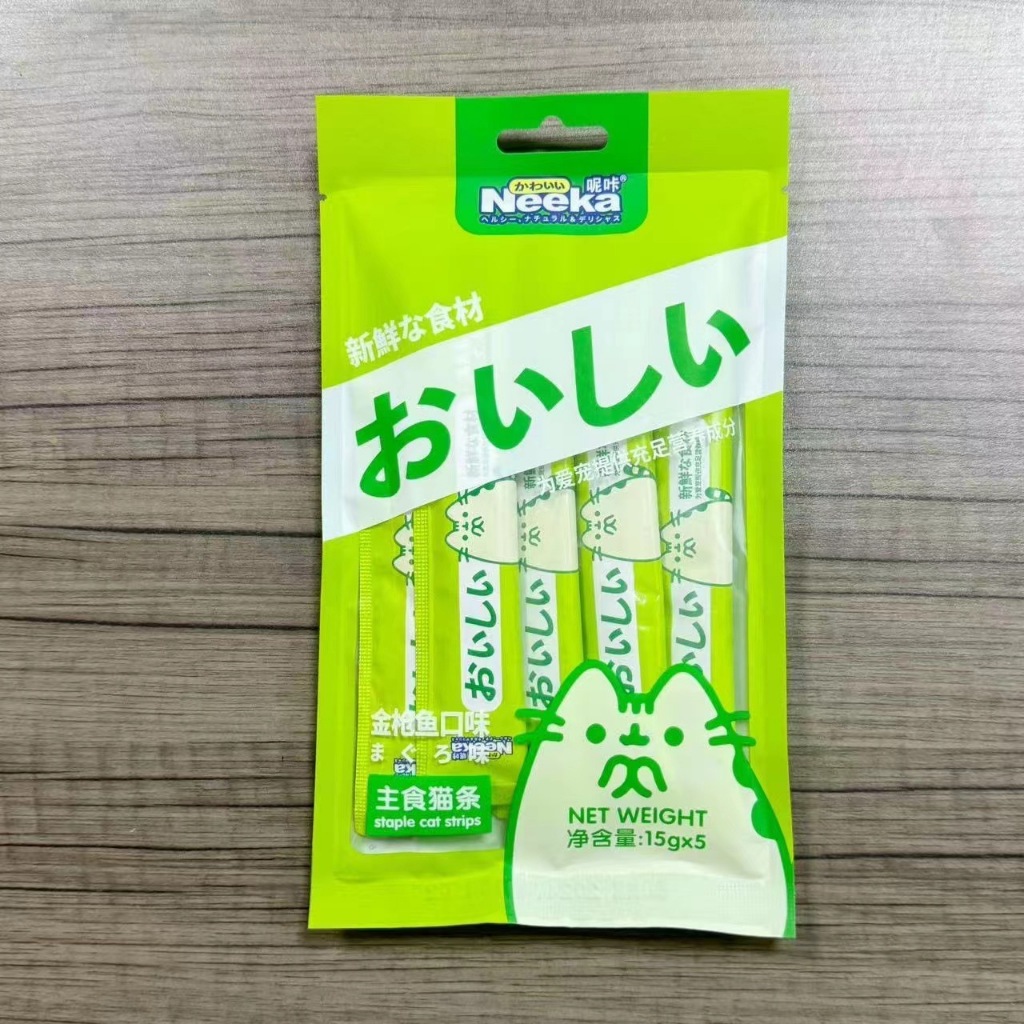 Súp Thưởng Cho Mèo Neeka Gói 5 Thanh x 15g - GÀ &amp; VỊT
