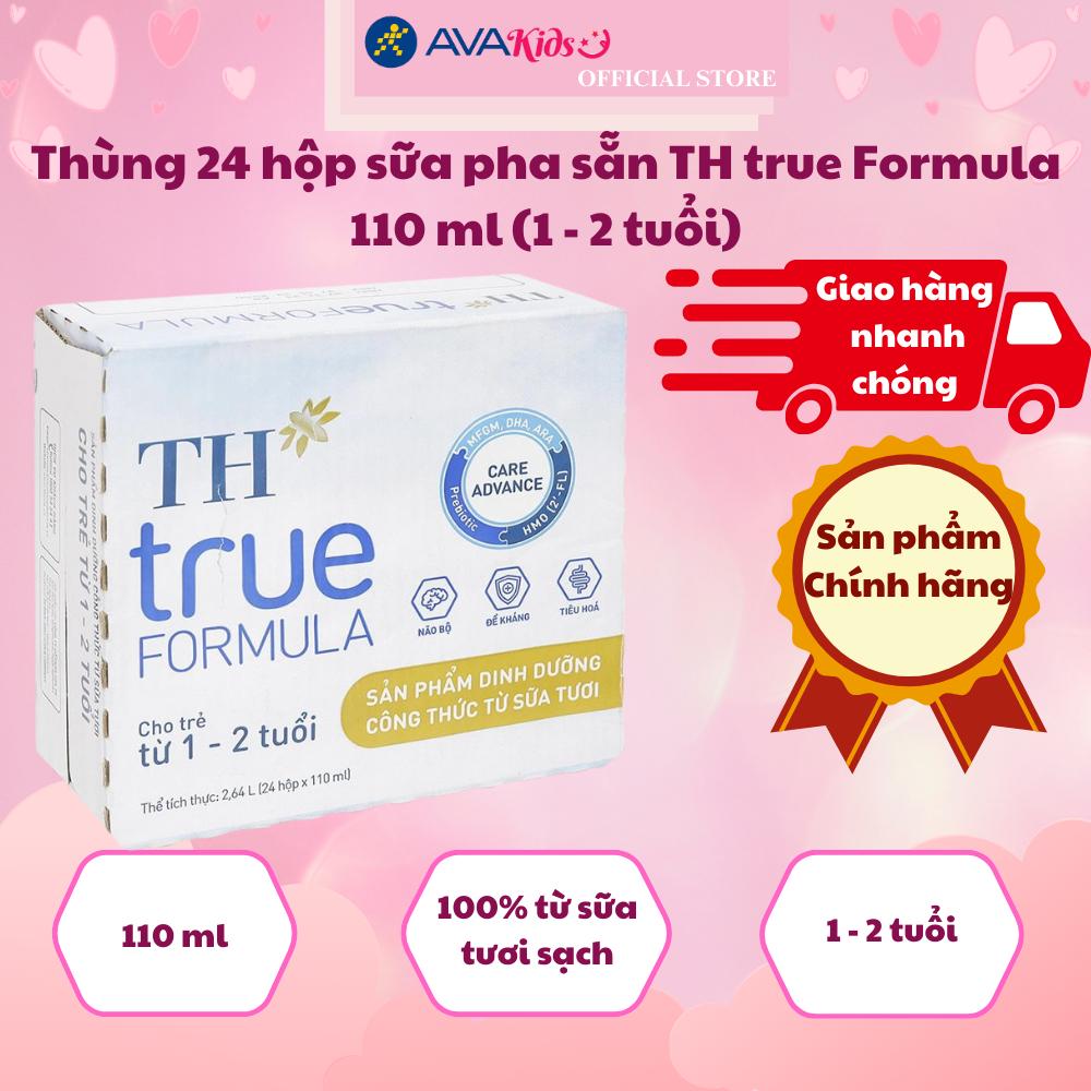 Thùng 24 hộp sữa pha sẵn TH true Formula 110 ml (1 - 2 tuổi)