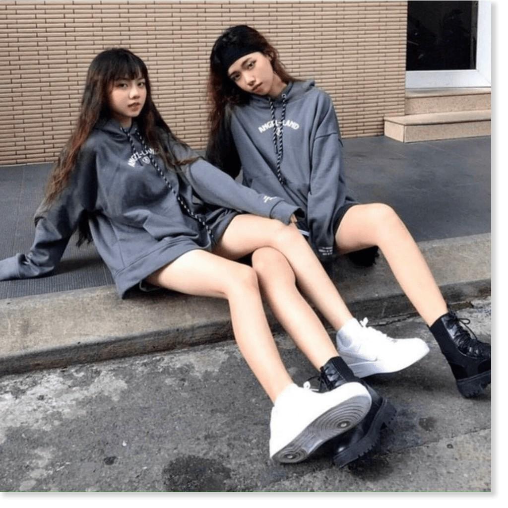 ÁO HOODIE NAM NỮ FORM RỘNG ANGLE - LAND NỈ NGOẠI 2 LỚP TP B.BY