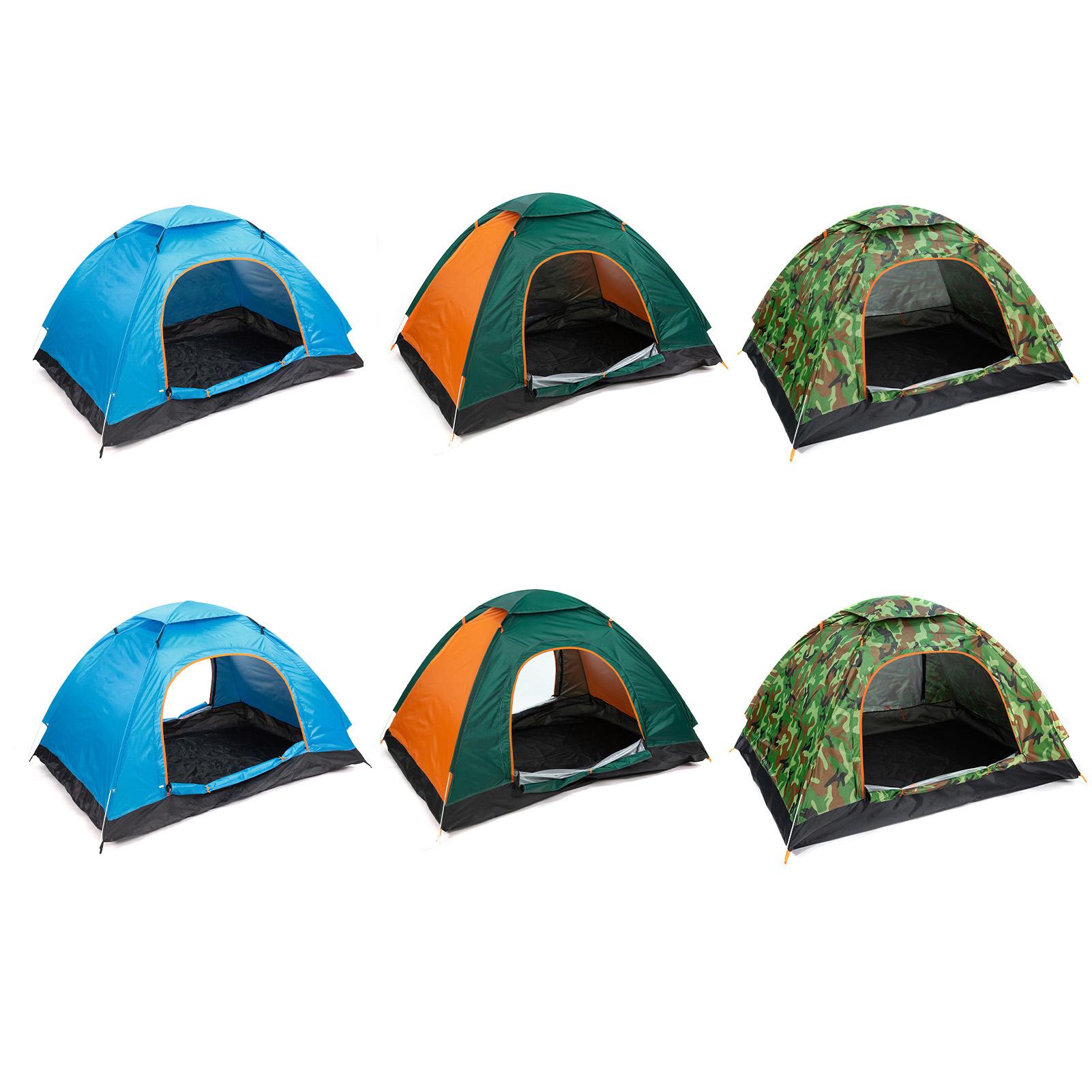 Lều cắm trại dã ngoại mái vòm tự bung cho 2 người, bằng vải polyester chống thấm nước