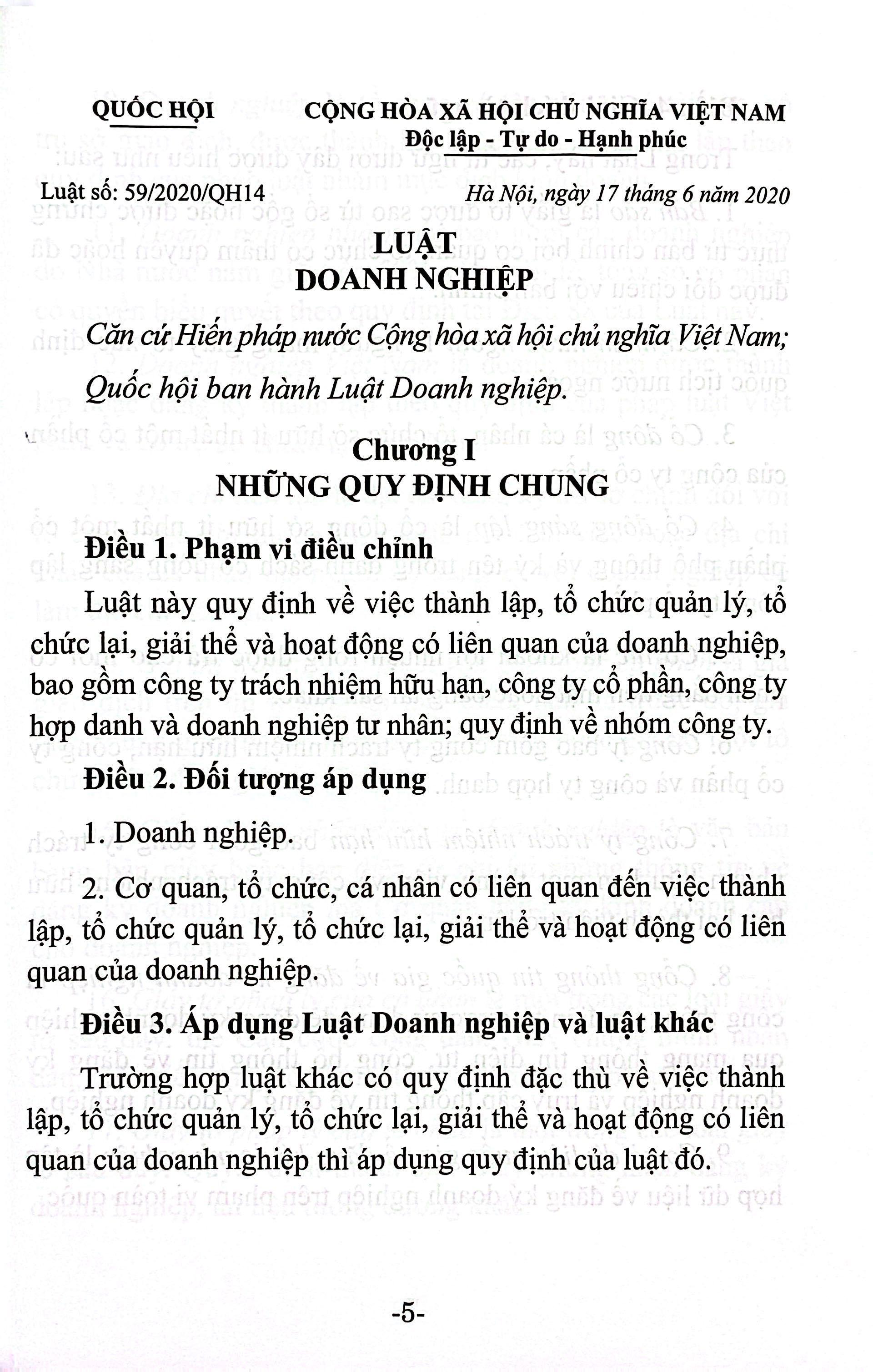 Sách - Luật Doanh Nghiệp (Sửa Đổi, Bổ Sung Năm 2022, 2025)
