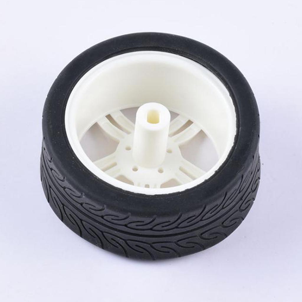 For Compatible Kits Smart Robot - 12 Pcs Smart Robot Car Tyres Wheels For TT Motor Chassis - 12x Smart robot car wheels