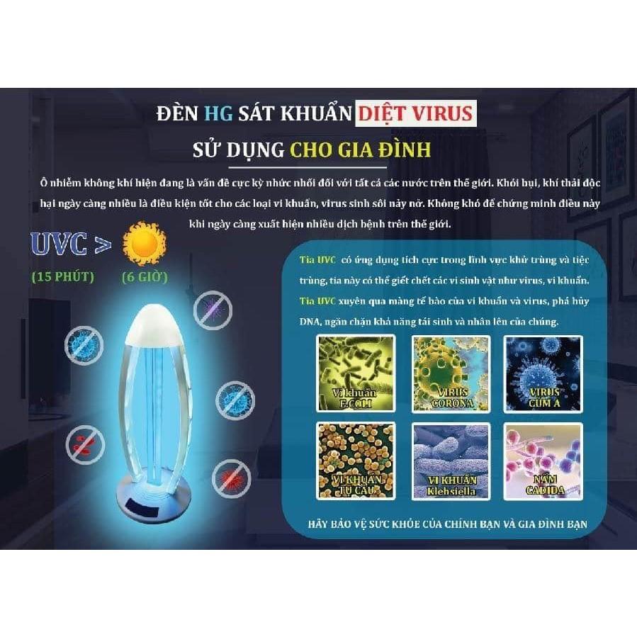 Đèn diệt khuẩn tia cực tím 38W UVC