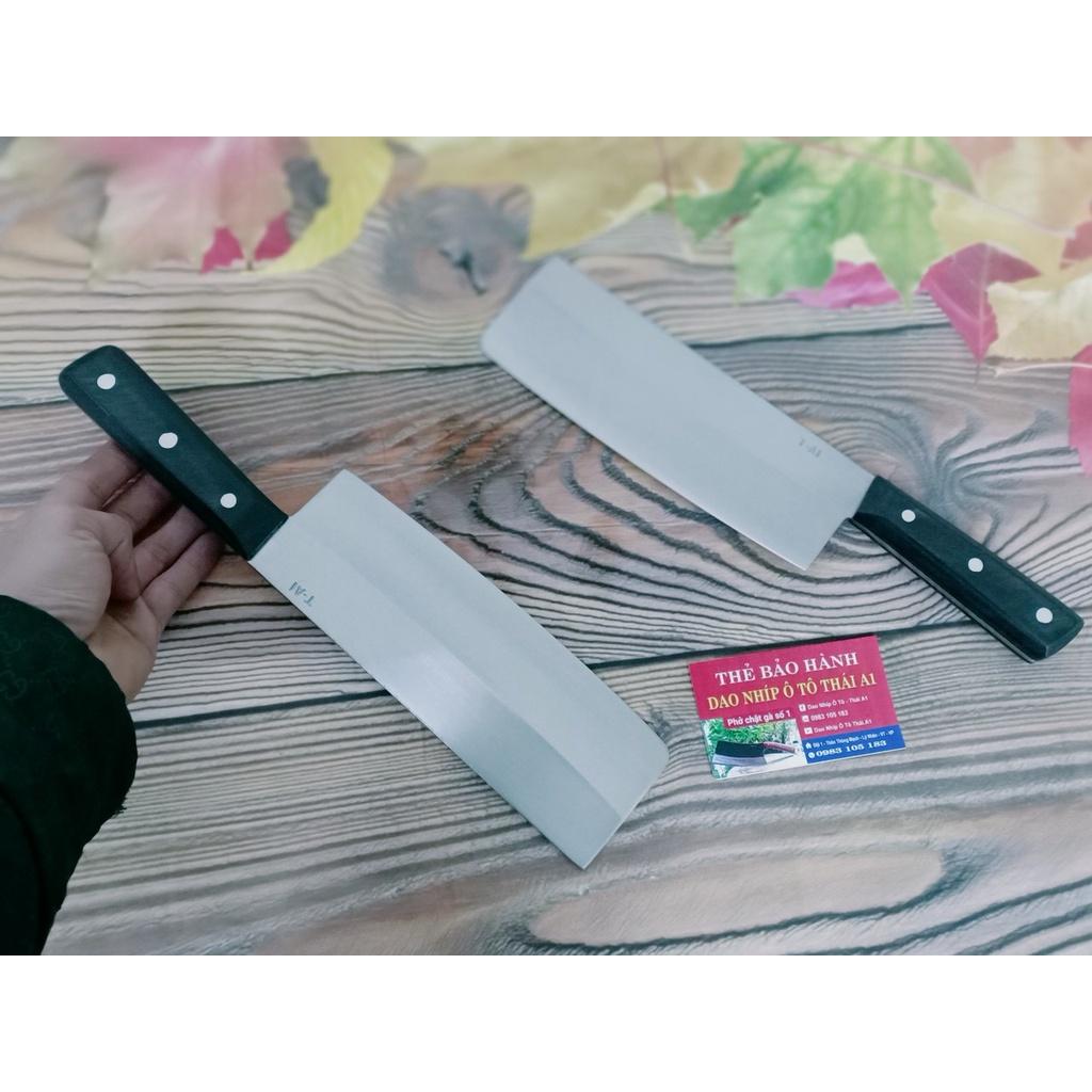 Dao phay chặt gà nakiri thép trắng không rỉ BẢO HÀNH 1 NĂM
