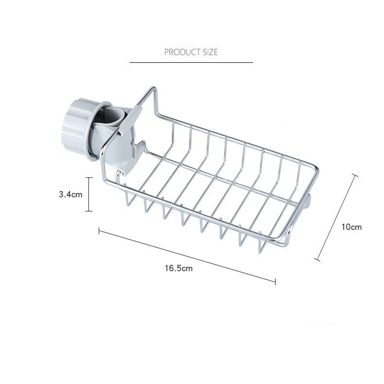 Giỏ inox treo vòi nước để đồ rửa bát, giá để đồ rửa chén bát