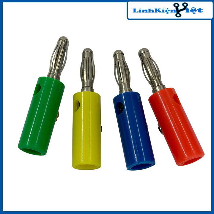 Jack bắp chuối 4mm giá rẻ đủ màu
