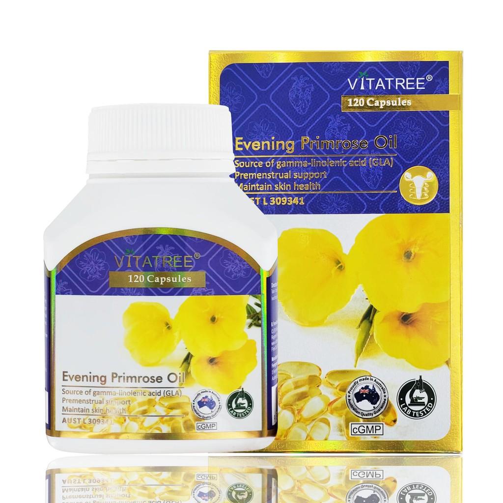 Tinh Dầu Hoa Anh Thảo VITATREE EVENING PRIMROSE OIL 120 Viên - HÀNG ÚC CHÍNH HÃNG