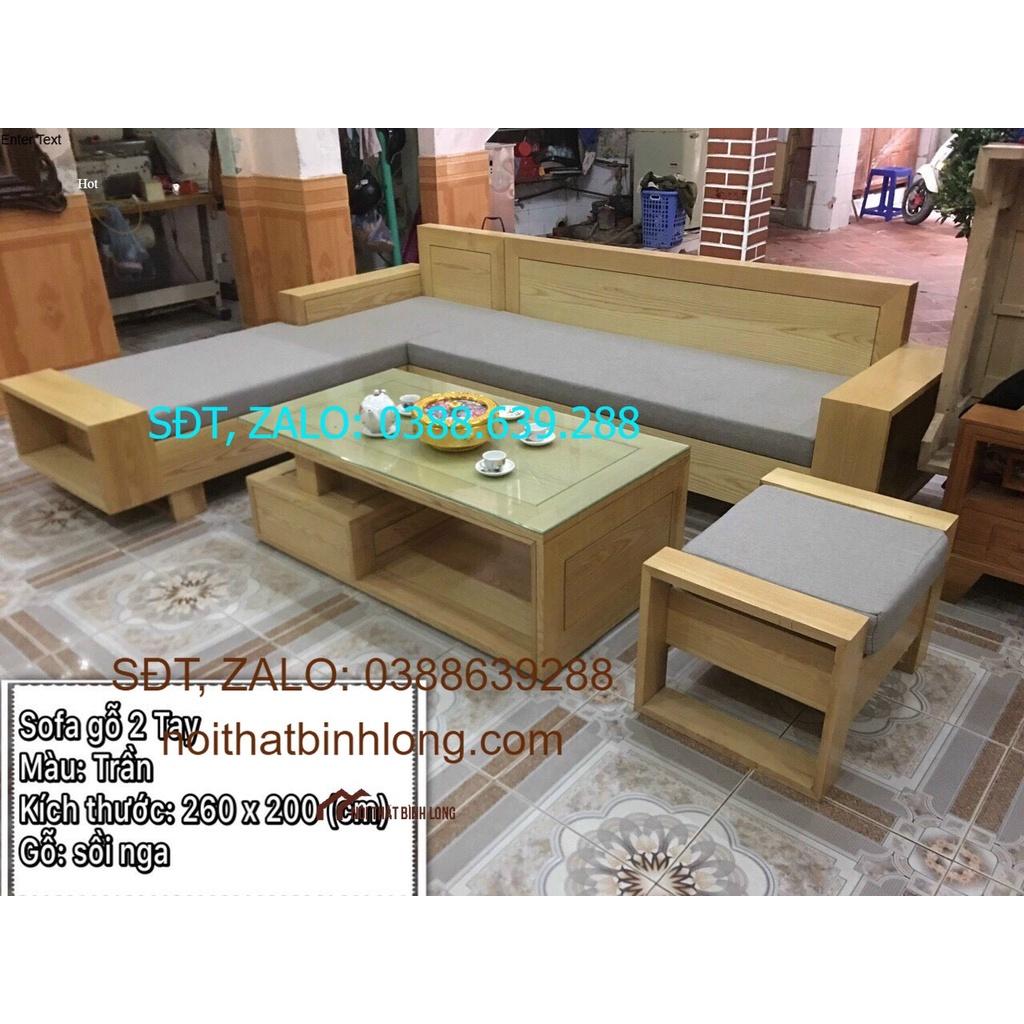 Sofa phòng khách gỗ sồi nga