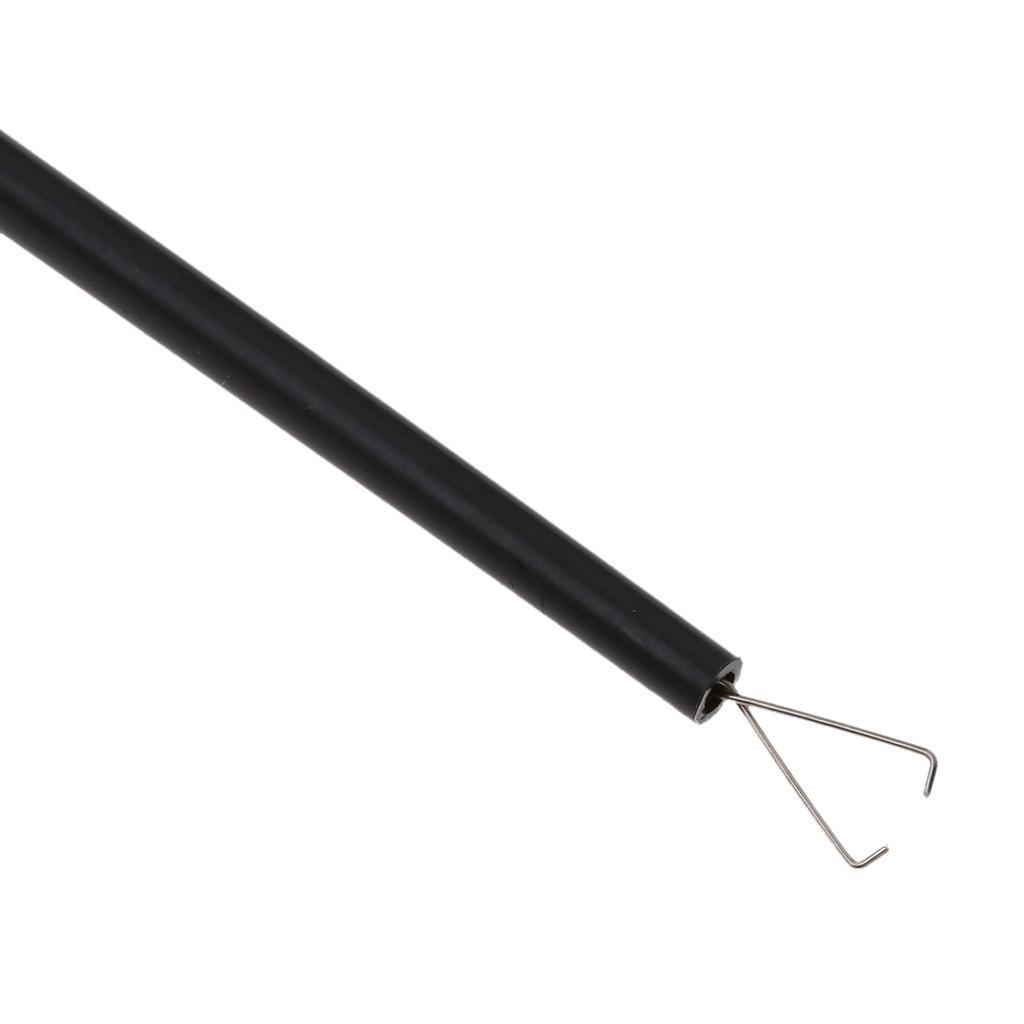 2X Insulated Quick Test Hook Clip High Voltage Flexible Testing Probe black