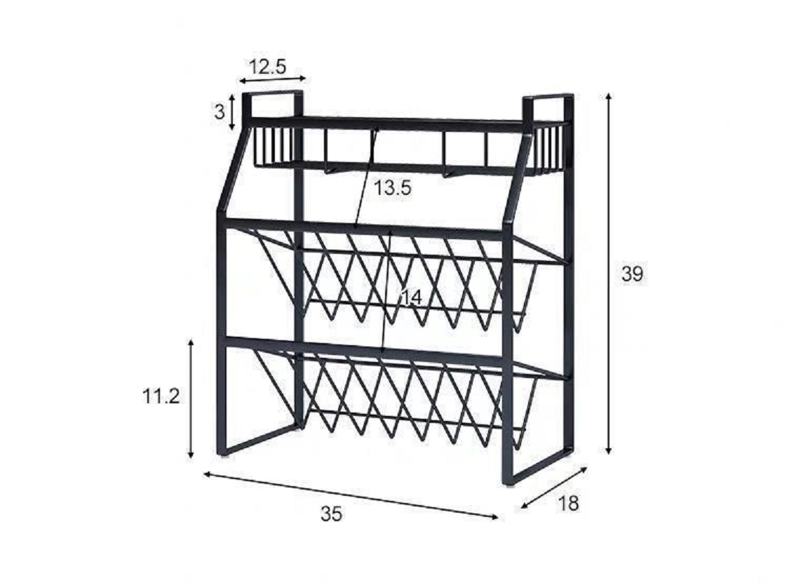 Kệ đựng gia vị 3 tầng