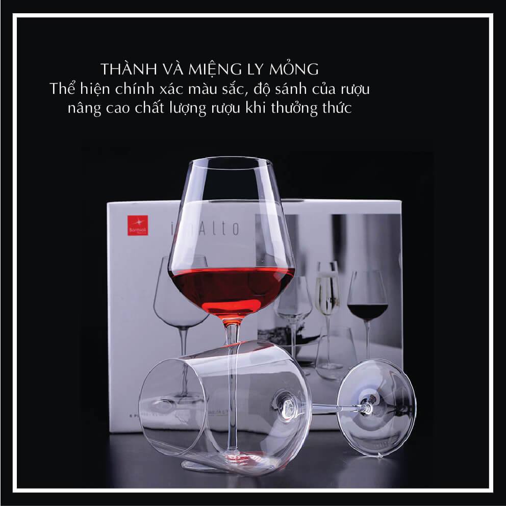 Bộ 6 Ly rượu Thủy Tinh Inalto 640ml  - Bormioli Rocco - Italy