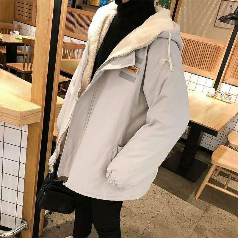 Áo khoác unisex lót lông cừu ̀  ̂́  Nam nữ đều mặc, áo dày dặn siêu ấm chất siêu đẹp