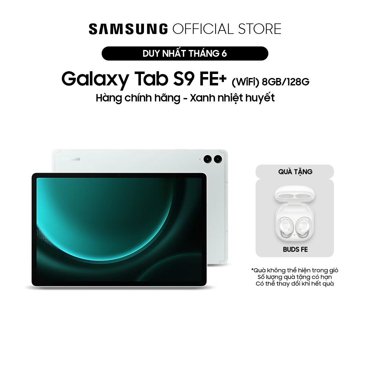 Máy tính bảng Samsung Galaxy Tab S9 FE+ (WiFi) 8GB/128G - Hàng chính hãng