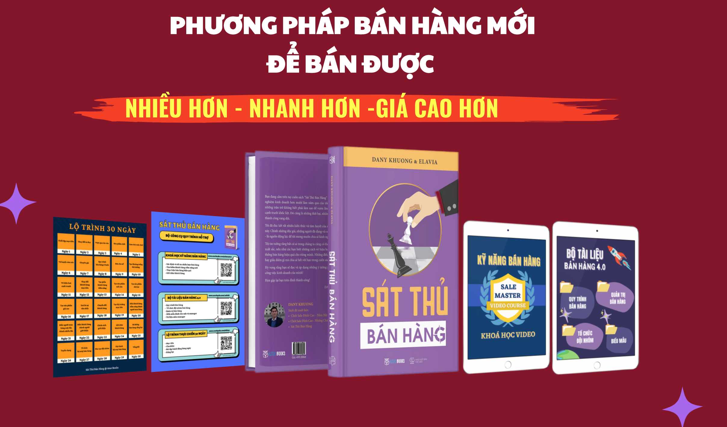 Sách SÁT THỦ BÁN HÀNG tặng kèm Khoá Học Kỹ Năng Bán Hàng, Bộ tài liệu 4.0 và Lộ trình Thực chiến 30 ngày