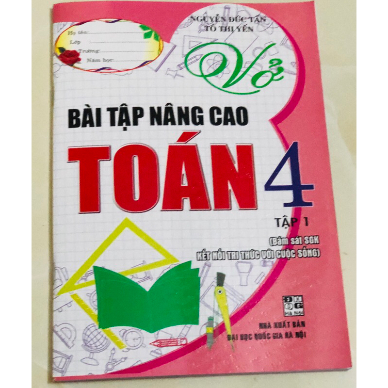 Sách - Combo Vở Bài Tập Nâng Cao Toán Lớp 4 (Bám Sát SGK Kết Nối Tri Thức Với Cuộc Sống - Bộ 2 Cuốn)