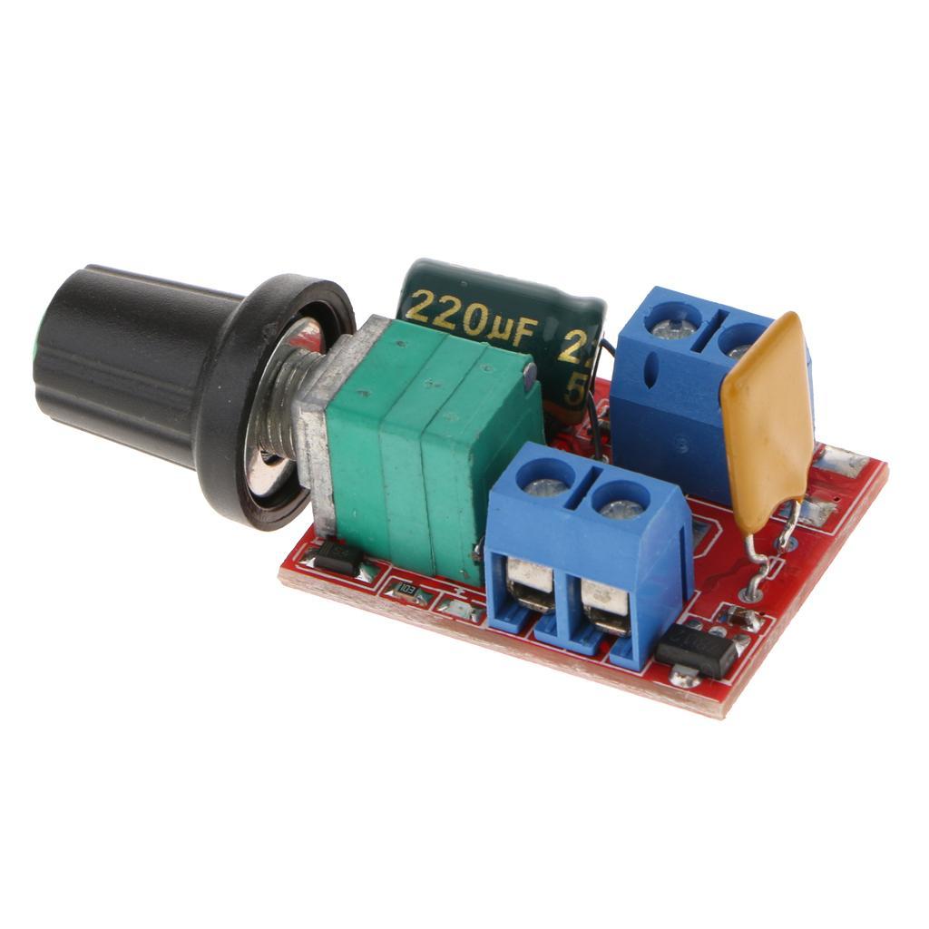 2-4pack Motor PWM Speed Controller 5A DC 3V-35V Speed Control Switch LED Dimmer