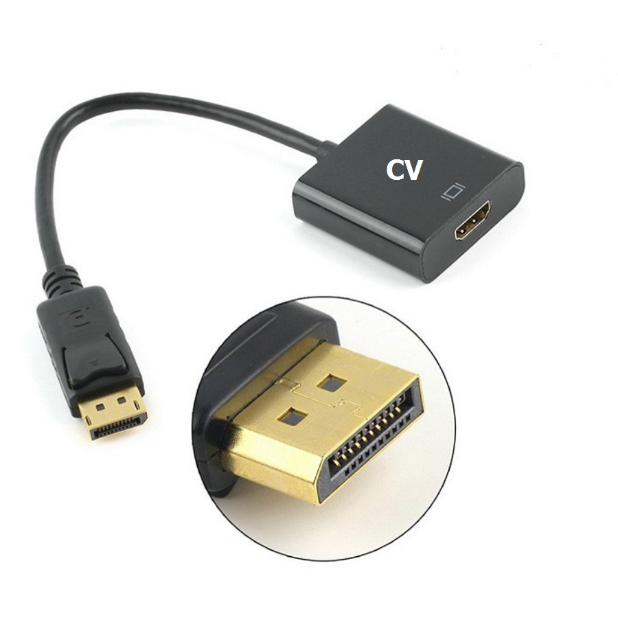 Dây Cáp Chuyển Đổi DisplayPort Sang HDMI, truyền tải hình ảnh sống động như thật, độ nét cao, chống va đập, chống oxi hóa, chống mài mòn - Hàng chính hãng