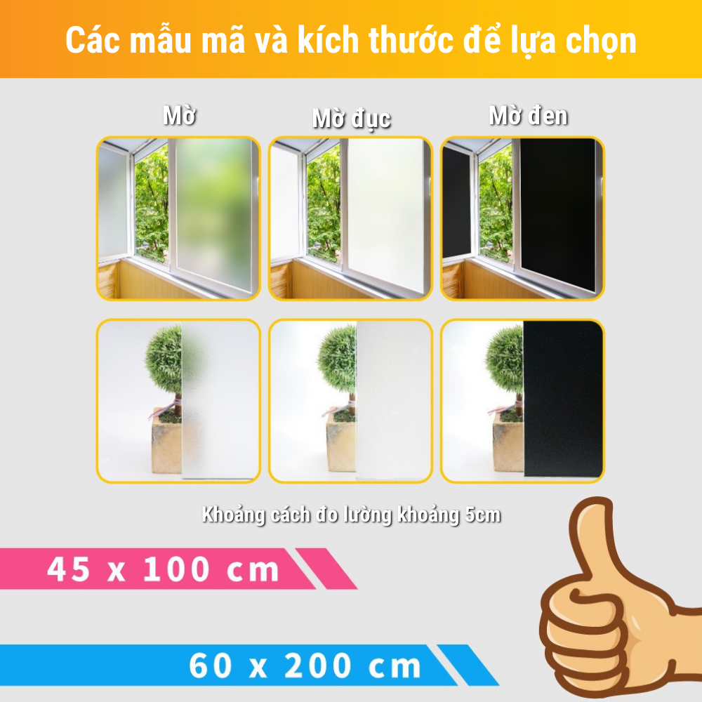 Miếng dán kính chống tia UV - miếng dán tĩnh điện - Trắng đục 1 phần -  trắng đục toàn phần -  đen nhám - hoa mẫu đơn mờ đục